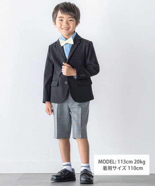 BeBe(ベベ)の「グレンチェックハーフパンツ(90~130cm)(スーツパンツ・キッズ・ブラック系その他・130cm/120cm/110cm)」の16枚目の写真