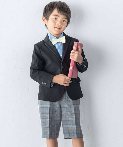 BeBe(ベベ)の「グレンチェックハーフパンツ(90~130cm)(スーツパンツ・キッズ・ブラック系その他・130cm/120cm/110cm)」の14枚目の写真