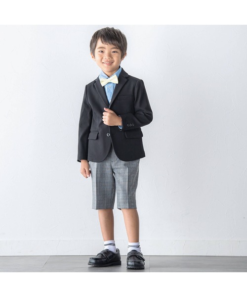 BeBe(ベベ)の「グレンチェックハーフパンツ(90~130cm)(スーツパンツ・キッズ・ブラック系その他・130cm/120cm/110cm)」の12枚目の写真