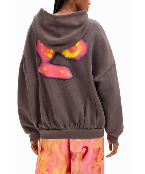 Desigual(デシグアル)の「【Desigual×Collina Strada】グラフィティフェイス フーディー(スウェット・レディース・ブラック・M/S)」の9枚目の写真