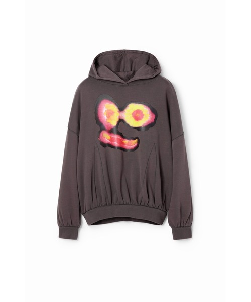 Desigual(デシグアル)の「【Desigual×Collina Strada】グラフィティフェイス フーディー(スウェット・レディース・ブラック・M/S)」の10枚目の写真