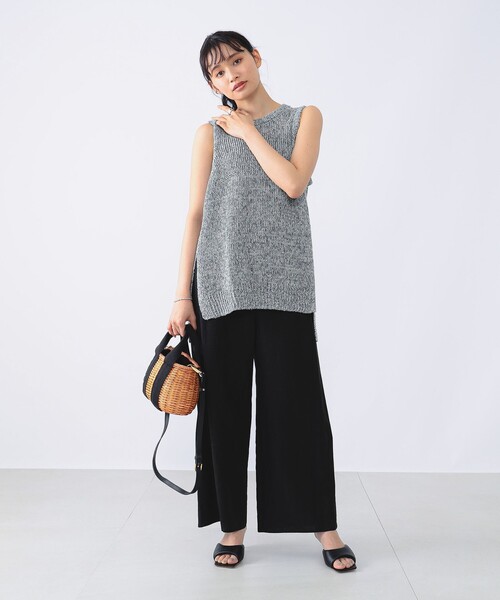 Demi-Luxe BEAMS / リネン シルク ノースリーブ　ニットベスト Demi-Luxe BEAMS（デミルクス ビームス）の「Demi-Luxe BEAMS