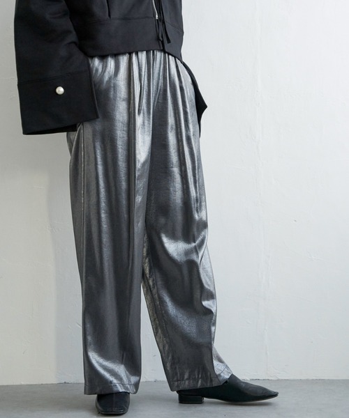 notch.(ノッチ)の「グリッターイージーパンツ(その他パンツ・レディース・ブラック/ベージュ・M)」の12枚目の写真