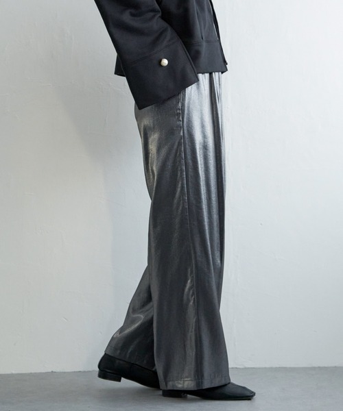 notch.(ノッチ)の「グリッターイージーパンツ(その他パンツ・レディース・ブラック/ベージュ・M)」の16枚目の写真