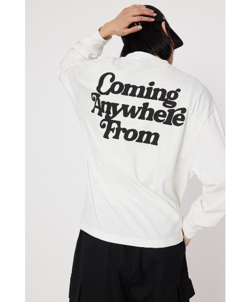 RODEO CROWNS WIDE BOWL(ロデオクラウンズワイドボウル)の「COMING L/S Tシャツ(Tシャツ/カットソー・メンズ・ブラック/オフホワイト/ブルー/レッド・MEDIUM/LARGE)」の2枚目の写真