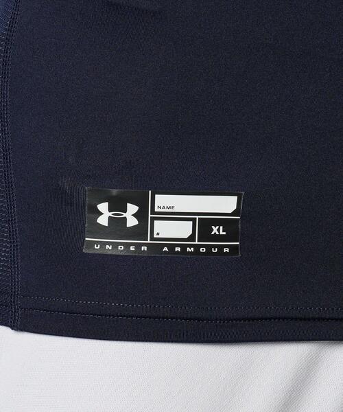 UNDER ARMOUR(アンダーアーマー)の「UAヒートギアアーマー コンプレッション 3/4モックネック シャツ(ベースボール/メンズ)(Tシャツ/カットソー・メンズ・ネイビー・XXL/L/S/M/XL/3XL)」の3枚目の写真