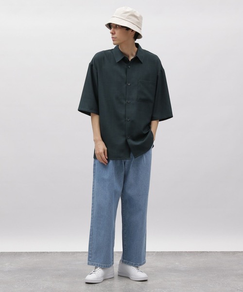 LAKOLE（ラコレ）の「デニムワイドストレートパンツ / 991906（デニムパンツ・メンズ・ブラック/ネイビー/ライトブルー・LARGE/SMALL/MEDIUM）」の4枚目の写真