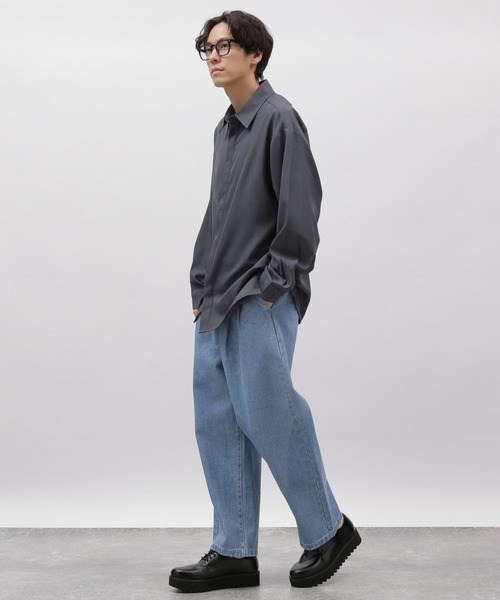 LAKOLE（ラコレ）の「デニムワイドストレートパンツ / 991906（デニムパンツ・メンズ・ブラック/ネイビー/ライトブルー・LARGE/SMALL/MEDIUM）」の6枚目の写真