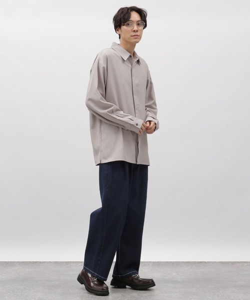 LAKOLE（ラコレ）の「デニムワイドストレートパンツ / 991906（デニムパンツ・メンズ・ブラック/ネイビー/ライトブルー・LARGE/SMALL/MEDIUM）」の8枚目の写真