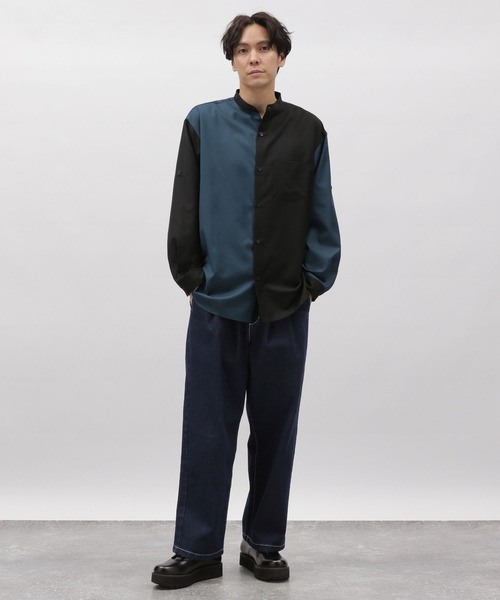 LAKOLE（ラコレ）の「デニムワイドストレートパンツ / 991906（デニムパンツ・メンズ・ブラック/ネイビー/ライトブルー・LARGE/SMALL/MEDIUM）」の11枚目の写真