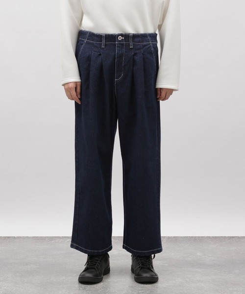 LAKOLE（ラコレ）の「デニムワイドストレートパンツ / 991906（デニムパンツ・メンズ・ブラック/ネイビー/ライトブルー・LARGE/SMALL/MEDIUM）」の12枚目の写真