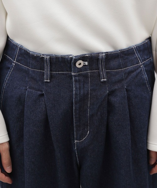 LAKOLE（ラコレ）の「デニムワイドストレートパンツ / 991906（デニムパンツ・メンズ・ブラック/ネイビー/ライトブルー・LARGE/SMALL/MEDIUM）」の15枚目の写真