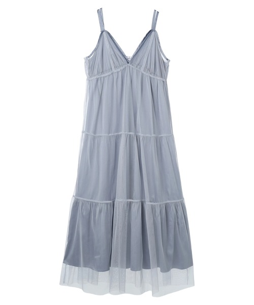 earth music&ecology(アースミュージックアンドエコロジー)の「SET2点ティアードぺチドレス+チュールワンピース(ワンピース・レディース・ブルー/イエロー/ホワイト・FREE)」の14枚目の写真