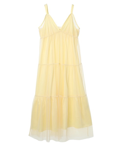 earth music&ecology(アースミュージックアンドエコロジー)の「SET2点ティアードぺチドレス+チュールワンピース(ワンピース・レディース・ブルー/イエロー/ホワイト・FREE)」の18枚目の写真