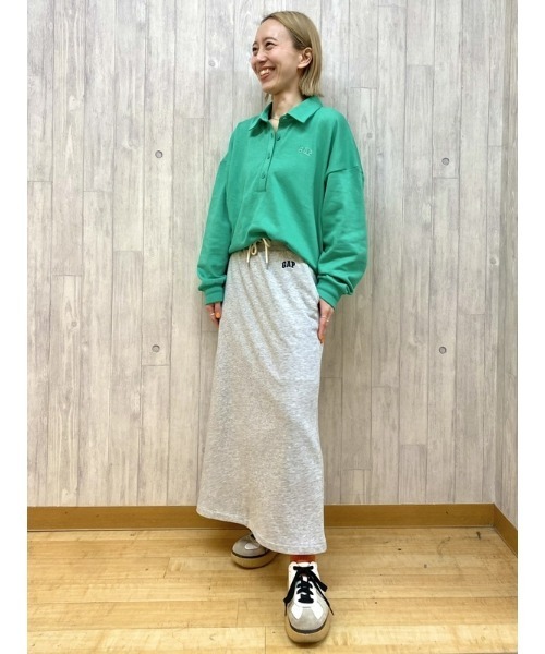 GAP(ギャップ)の「GAPロゴ ポロスウェット・トレーナー(ポロシャツ・レディース・ネイビー/グリーン/ピンク・S/M/L/XL/XS/XXS)」の11枚目の写真