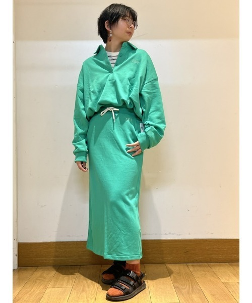 GAP(ギャップ)の「GAPロゴ ポロスウェット・トレーナー(ポロシャツ・レディース・ネイビー/グリーン/ピンク・S/M/L/XL/XS/XXS)」の12枚目の写真