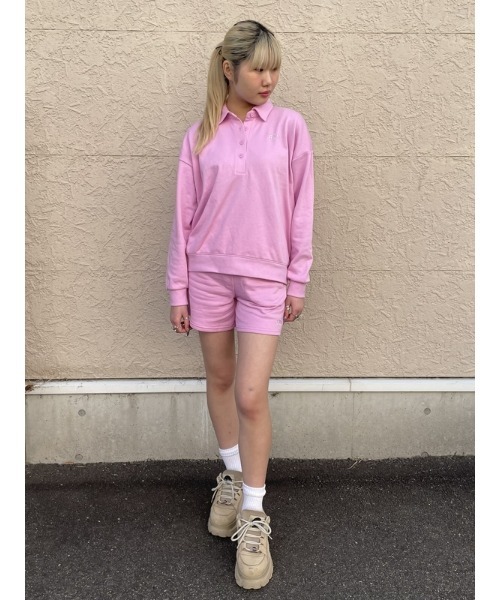 GAP(ギャップ)の「GAPロゴ ポロスウェット・トレーナー(ポロシャツ・レディース・ネイビー/グリーン/ピンク・S/M/L/XL/XS/XXS)」の17枚目の写真