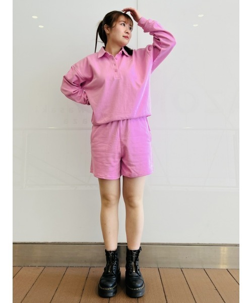 GAP(ギャップ)の「GAPロゴ ポロスウェット・トレーナー(ポロシャツ・レディース・ネイビー/グリーン/ピンク・S/M/L/XL/XS/XXS)」の20枚目の写真