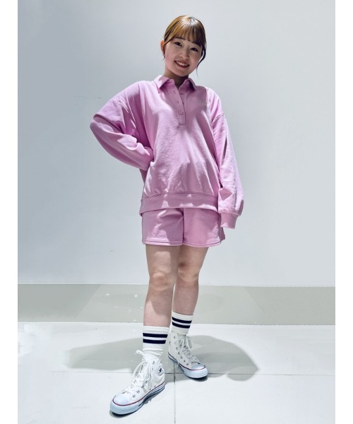 GAP(ギャップ)の「GAPロゴ ポロスウェット・トレーナー(ポロシャツ・レディース・ネイビー/グリーン/ピンク・S/M/L/XL/XS/XXS)」の21枚目の写真