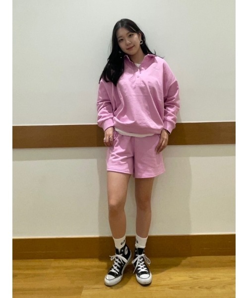 GAP(ギャップ)の「GAPロゴ ポロスウェット・トレーナー(ポロシャツ・レディース・ネイビー/グリーン/ピンク・S/M/L/XL/XS/XXS)」の22枚目の写真