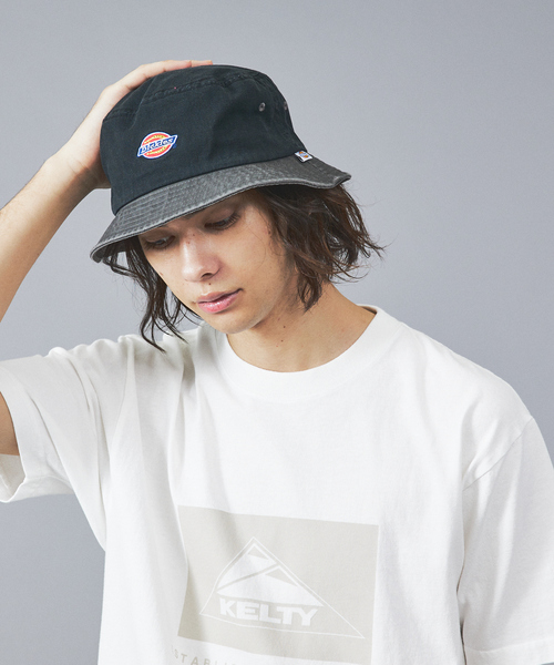 Dickies（ディッキーズ）の「【DICKIES/ディッキーズ】TWO TONE BUCKET/2トーンバケットハット（ハット・メンズ・ブラック/ベージュ/モスグリーン/ホワイト・フリー）」の2枚目の写真