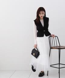 PROPORTION BODY DRESSING | ベルト付ジレ / 1214150200(ベスト)