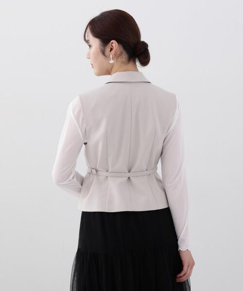 PROPORTION BODY DRESSING（プロポーションボディドレッシング）の「ベルト付ジレ / 1214150200（ベスト・レディース・グレー/ブラック・FREE）」の7枚目の写真