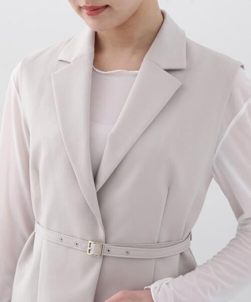 PROPORTION BODY DRESSING（プロポーションボディドレッシング）の「ベルト付ジレ / 1214150200（ベスト・レディース・グレー/ブラック・FREE）」の10枚目の写真