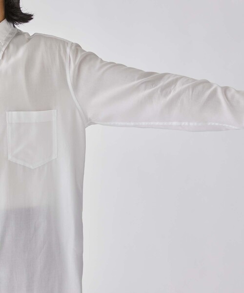 開襟 パイピング シャツ/PIPING SHIRT/ホワイトsulvam24ss sulvam（サルバム）の「【sulvam/サルバム】ダブル襟パイピングシャツ