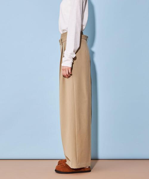 CITEN（シテン）の「＜CITEN＞レイヤード ウエスト ワイド スラックス（スラックス・レディース・グレー/ベージュ/ブラック・M/S）」の11枚目の写真