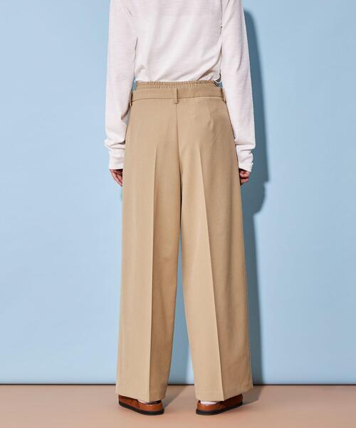 CITEN（シテン）の「＜CITEN＞レイヤード ウエスト ワイド スラックス（スラックス・レディース・グレー/ベージュ/ブラック・M/S）」の12枚目の写真