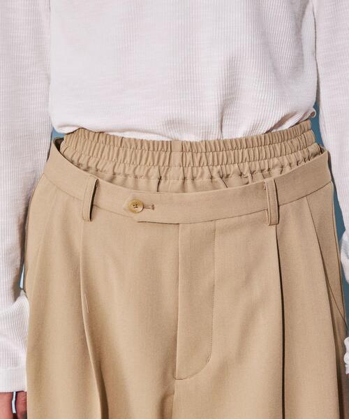 CITEN（シテン）の「＜CITEN＞レイヤード ウエスト ワイド スラックス（スラックス・レディース・グレー/ベージュ/ブラック・M/S）」の13枚目の写真