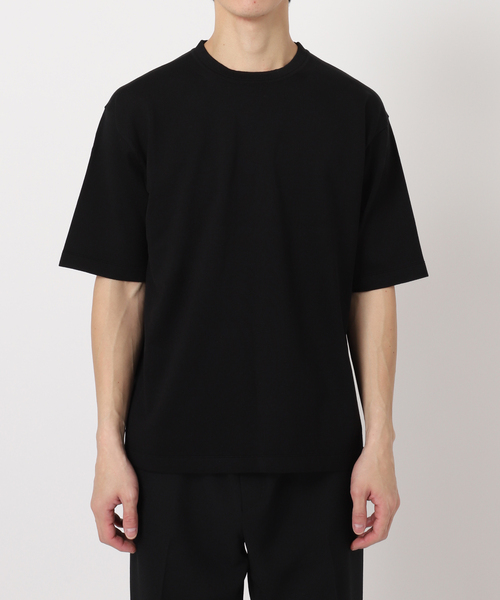 EDIFICE（エディフィス）の「16ゲージ シルクミックス プレーティングニットTシャツ（ニット/セーター・メンズ・ブラック/ホワイト・MEDIUM/LARGE）」の17枚目の写真