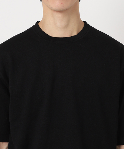 EDIFICE（エディフィス）の「16ゲージ シルクミックス プレーティングニットTシャツ（ニット/セーター・メンズ・ブラック/ホワイト・MEDIUM/LARGE）」の21枚目の写真