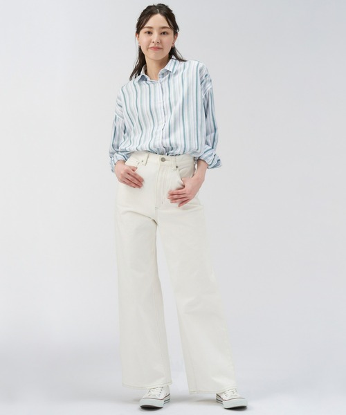 Pitta Re:)（ピッタリ）の「キャンディースリーブ長袖ブラウス カジュアルシャツ（シャツ/ブラウス・レディース・グリーン系その他・FREE）」の7枚目の写真