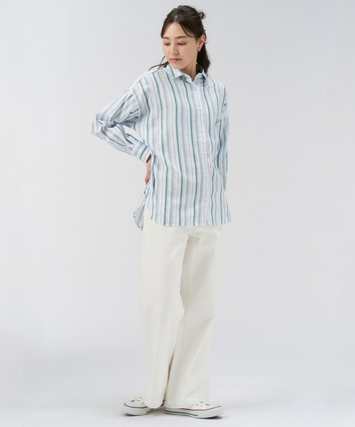 Pitta Re:)（ピッタリ）の「キャンディースリーブ長袖ブラウス カジュアルシャツ（シャツ/ブラウス・レディース・グリーン系その他・FREE）」の5枚目の写真