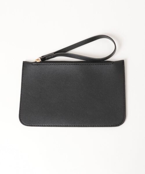 Q（キュー）の「フェイクレザーバケットバッグ（トートバッグ・レディース・キャメル/ブラック・MEDIUM）」の9枚目の写真