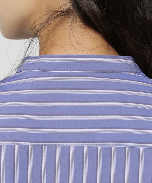 niko and...（ニコアンド）の「マーセドルマンバンドシャツ（シャツ/ブラウス・レディース・ブルー/ラベンダー/ピンク/ホワイト/グリーン・BIG(L)/SHORT）」の20枚目の写真
