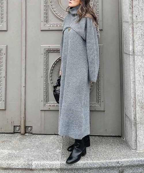 esutoreja（エストレジャ）の「ボレロニットワンピース（ワンピース・レディース・ブラック/ベージュ/グレー・FREE）」の11枚目の写真