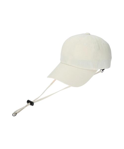 Samansa Mos2（サマンサ モスモス）の「【UV CUT・吸水速乾】ストラップ付キャップ（ハット・レディース・オフホワイト/グリーン/ピンク・F）」の14枚目の写真
