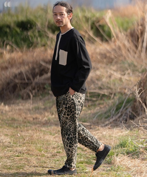 CAMBIO(カンビオ)の「mp12068- Leopard Print Sweat Balloon Pants バルーンパンツ(その他パンツ・メンズ・オリーブ/ベージュ/チャコール・S/M/L)」の7枚目の写真