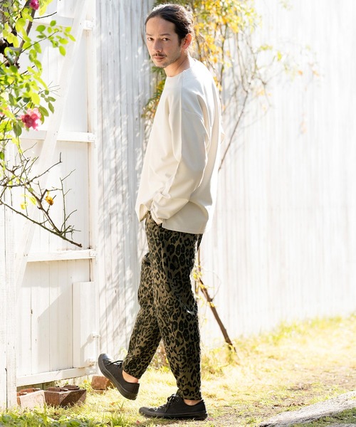 CAMBIO(カンビオ)の「mp12068- Leopard Print Sweat Balloon Pants バルーンパンツ(その他パンツ・メンズ・オリーブ/ベージュ/チャコール・S/M/L)」の14枚目の写真