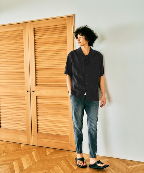 BAYFLOW（ベイフロー）の「【BFJ】ストレッチデニムソフトジョグパンツ（デニムパンツ・メンズ・ライトブルー/グレー/ダークブルー・SMALL/MEDIUM/LARGE）」の18枚目の写真