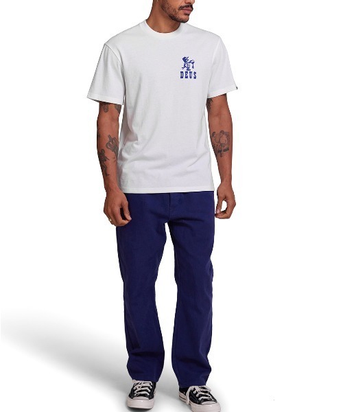 DEUS EX MACHINA(デウスエクスマキナ)の「OLD TOWN TEE(Tシャツ/カットソー・メンズ・オフホワイト/ブルー系その他・MEDIUM/LARGE)」の3枚目の写真