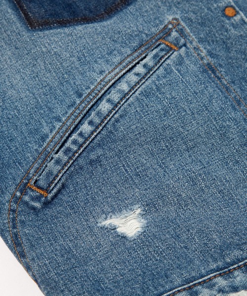 F/CE. （エフシーイー）の「F/CE. WRANGLER REBUILDING DENIM JK FSP08241U0001（デニムジャケット・メンズ・インディゴブルー・MEDIUM）」の6枚目の写真