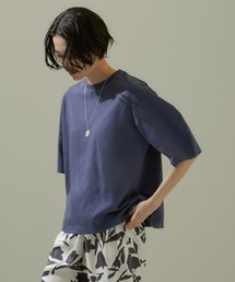 SALON adam et rope' | 【WEB限定】フォルムスリーブクルーネックTシャツ【接触冷感・UVケア】(Tシャツ/カットソー)