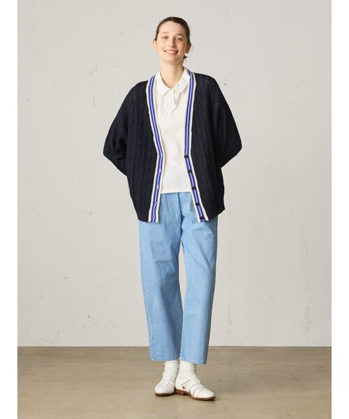 美品 MidiUmiミディウミ デニム ストレート イージーパンツ ウエストゴム MidiUmi（ミディウミ）の「MidiUmi デニムストレートイージー
