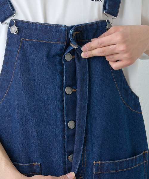 【はるはる】【GEVACO 】12.5ozデニムサロペット ブラック GEVACO（ゲバコ）の「【UNISEX】【GEVACO / ゲバコ】12.5oz