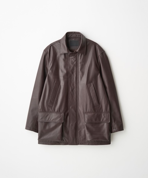JUHA ブラウン レザージャケット juha - 【ラスト1点】【24AW】Riding Leather Jacket