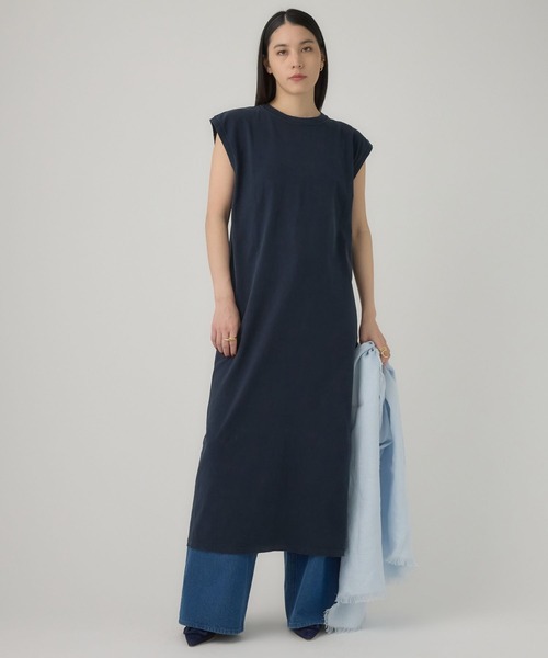 REMI RELIEF（レミレリーフ）の「Chaos(カオス)/【REMI RELIEF】別注マルドウノースリーブワンピース（ワンピース・レディース・グレー/サックスブルー/ダークネイビー・FREE）」の19枚目の写真